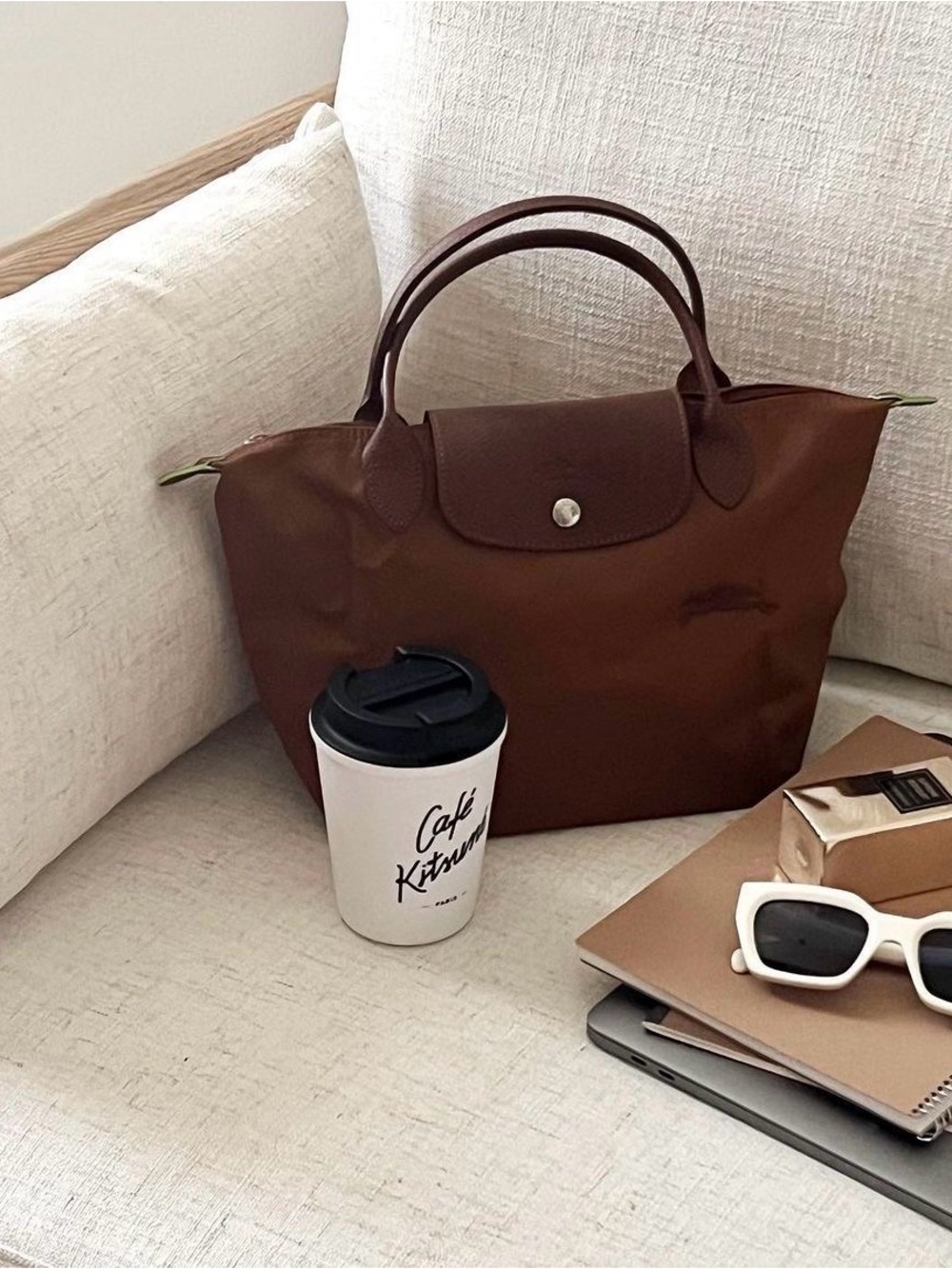Longchamp cognac small